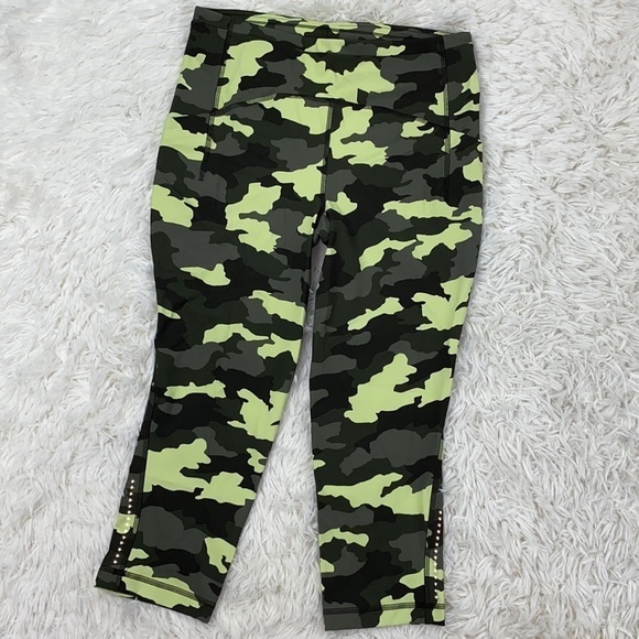 Lululemon Swift Speed High-Rise Crop 21" Heritage 365 Camo Crispin Green Multi - Picture 2 of 7